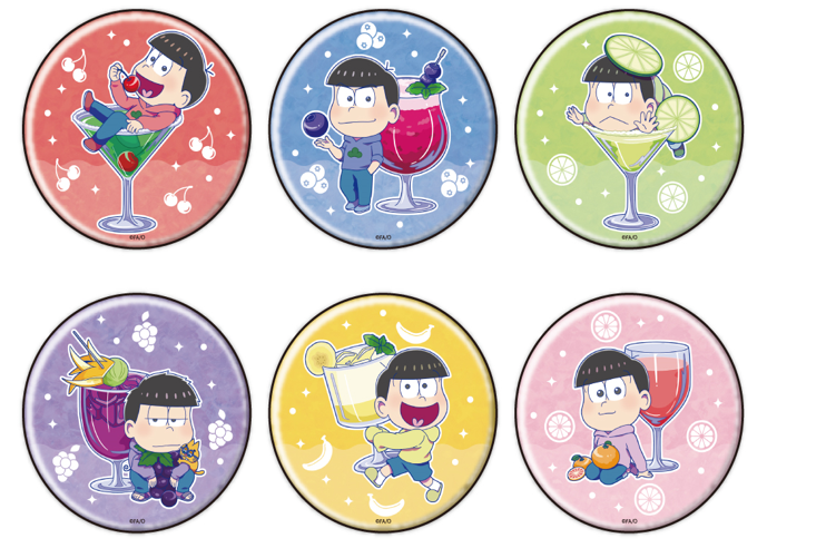 おそ松さん_缶バッジ_フルーツVer.(ミニキャラ) | おそ松さん公式