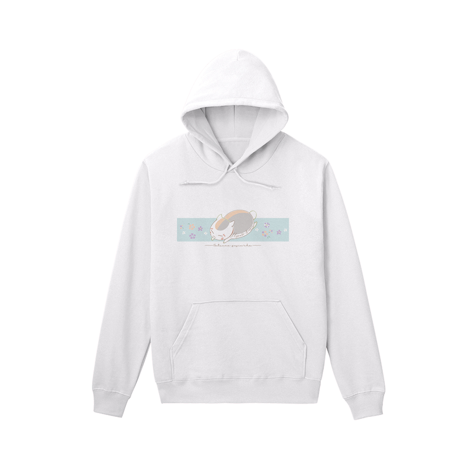 夏目友人帳_ニャンコ先生 lette-graph パーカー 緑 メンズXS