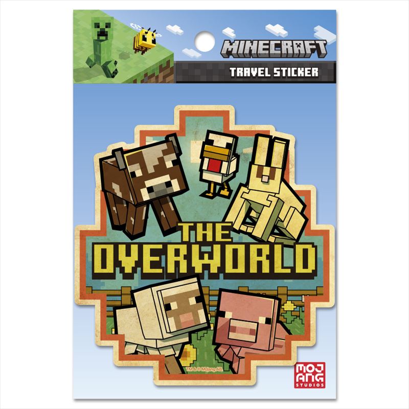 MINECRAFT_マインクラフト＿トラベルステッカー②OVERWORLD B