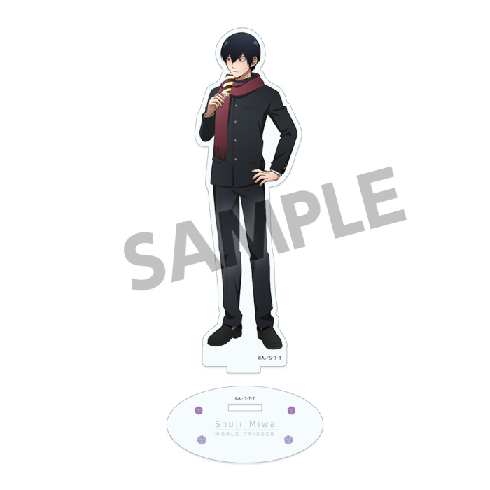 ワールドトリガー_描き下ろしアクリルフィギュア 三輪秀次 日常 ver.