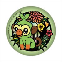 ポケットモンスター_切り絵シリーズ キラキラ缶バッジ サルノリ