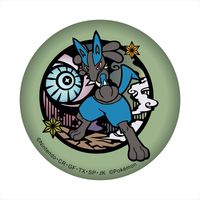 美品激レア　ポケットモンスター  カヒリ　缶バッジ ポケットモンスター_切り絵シリーズ キラキラ缶バッジ ルカリオ