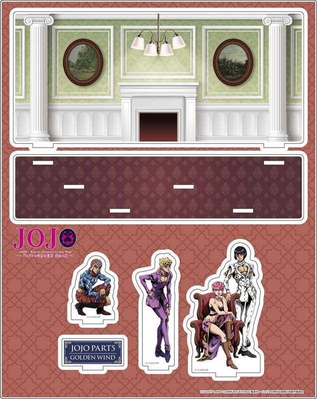 ジョジョ黄金の風_アクリルジオラマ 新たなる旅立ち1 ブチャラティチーム