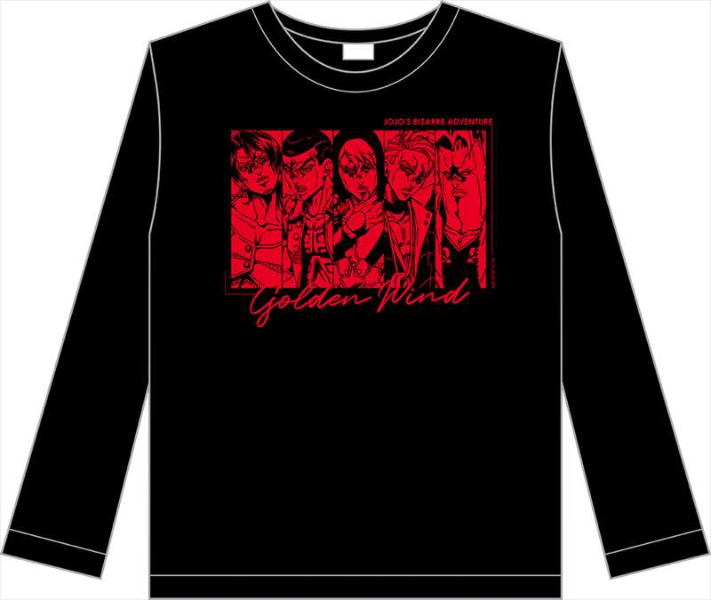 ジョジョ黄金の風_ロングTシャツ 新たなる旅立ち1 暗殺者チームM