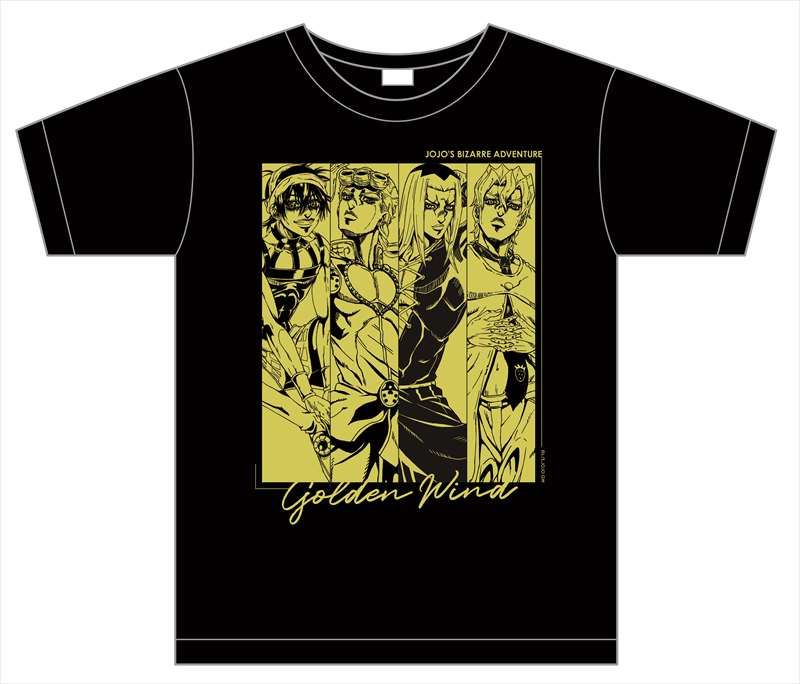 激レア　JOJO　Tシャツ　ジョジョの奇妙な冒険　第5部 黄金の風 ジョジョ黄金の風_Tシャツ 新たなる旅立ち2 ブチャラティチームL