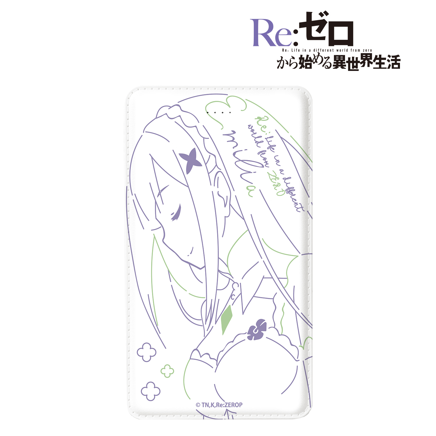 Re:ゼロから始める異世界生活_エミリア lette-graph モバイルバッテリー