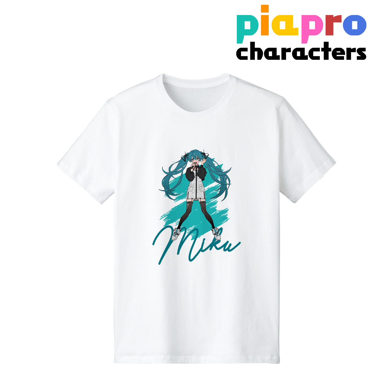 ピアプロキャラクターズ_描き下ろしイラスト 初音ミク バンドver. Art by tarou2 Tシャツメンズ(サイズ/S)