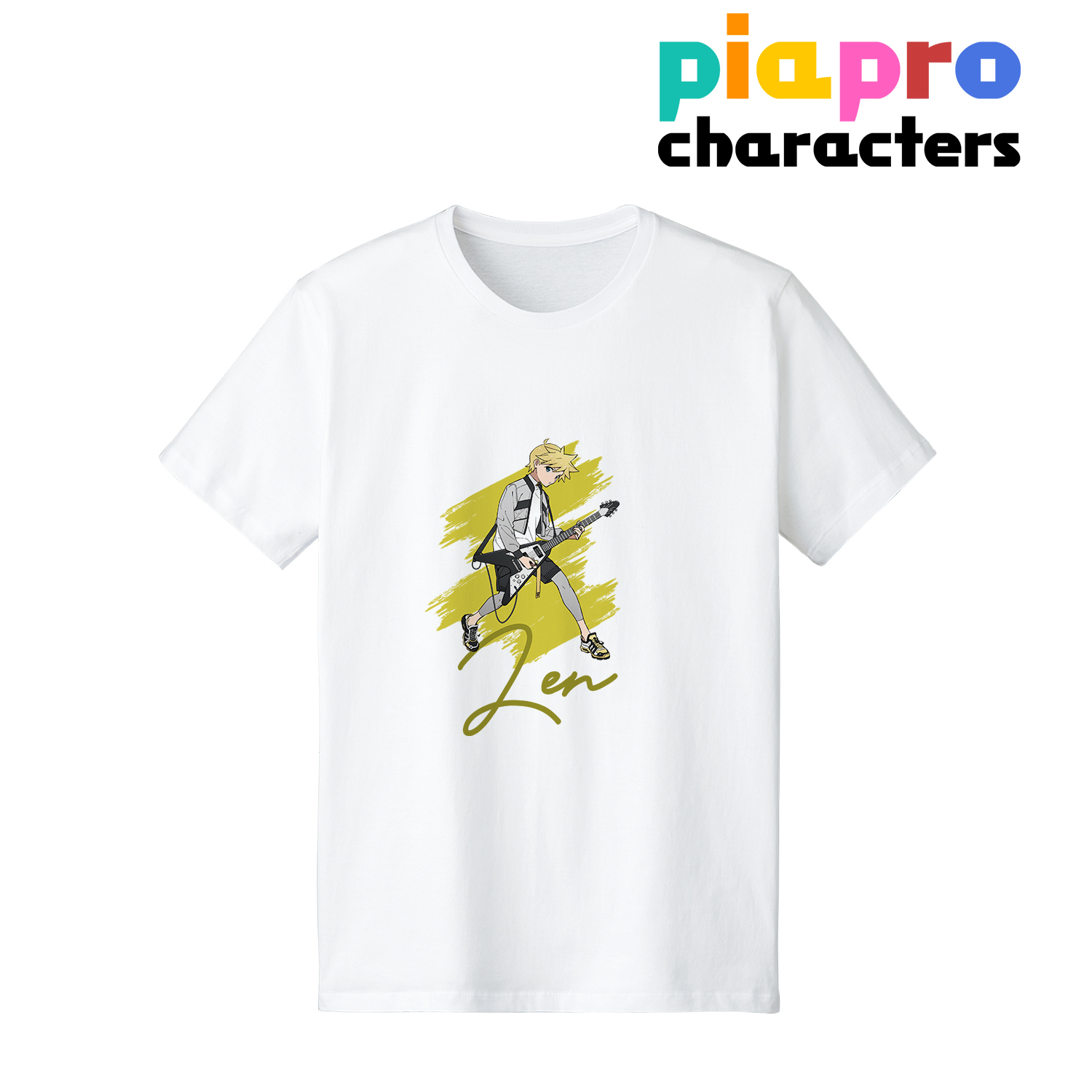 ピアプロキャラクターズ_描き下ろしイラスト 鏡音レン バンドver. Art by tarou2 Tシャツメンズ(サイズ/XL)