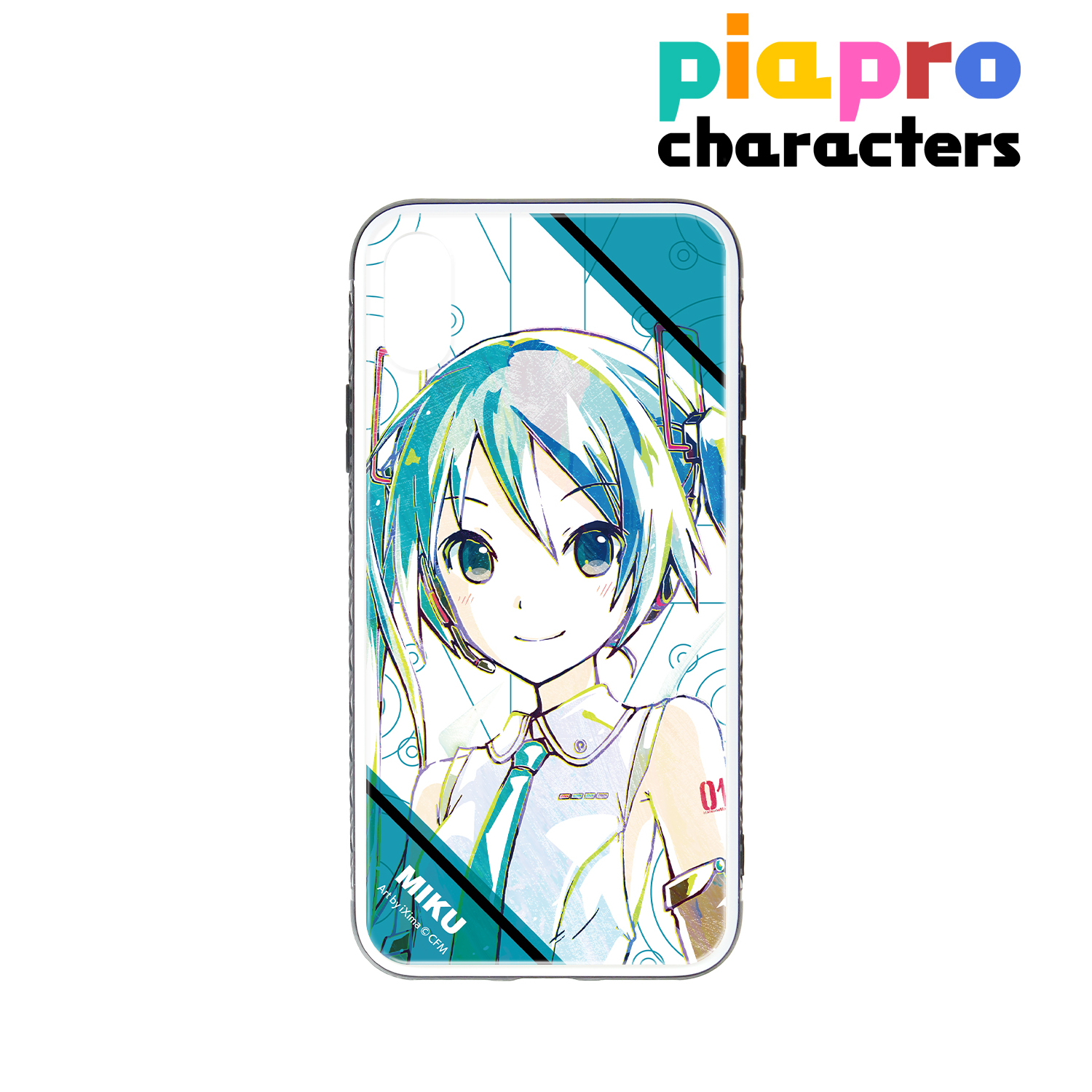 ピアプロキャラクターズ_初音ミク Ani-Art 第2弾 強化ガラスiPhoneケース(対象機種/iPhone XR)