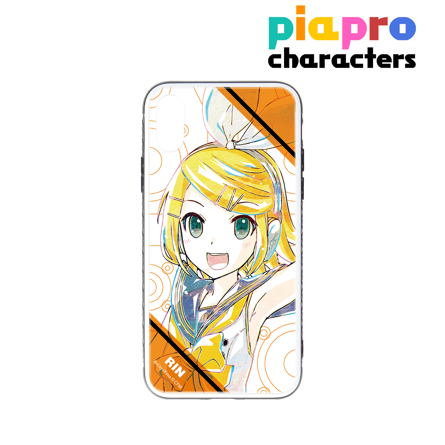 ピアプロキャラクターズ_鏡音リン Ani-Art 第2弾 強化ガラスiPhoneケース(対象機種/iPhone XR)