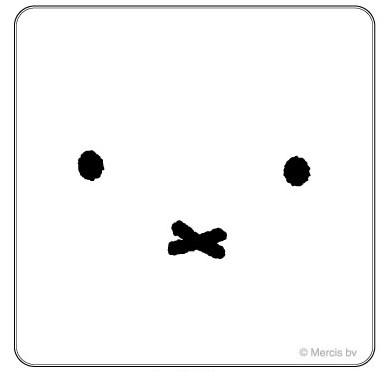 ミッフィー_ディック･ブルーナ_アクリルコースター ミッフィー フェイス