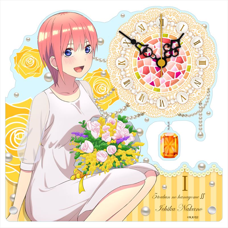 五等分の花嫁∬_アクリル置時計【中野一花】白ドレス	