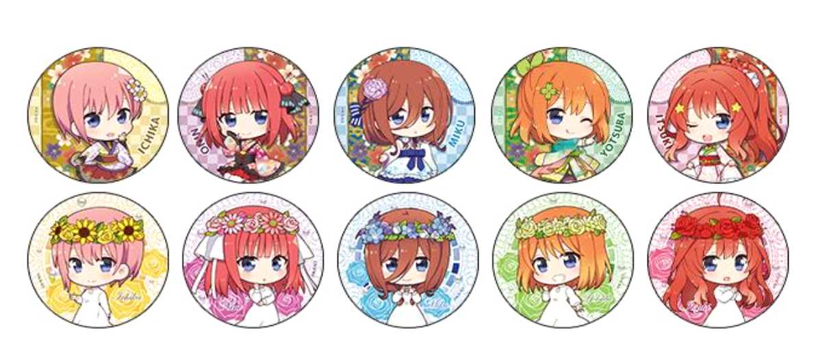 五等分の花嫁∬_ぷちちょこトレーディング缶バッジ【Vol.2】 1pcs