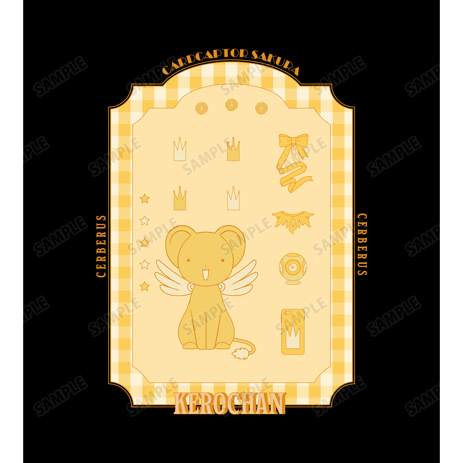 カードキャプターさくら クリアカード編 ケロちゃん モチーフ柄 Tシャツメンズ サイズ M 公式グッズ 公式ライセンス商品専門サイト Colleize コレイズ