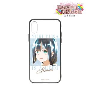 유키 유나는 용사이다_대만개의 장-도고 미모리 Ani-Art aqua label 강화 유리 iPhone 케이스(대상 기종/iPhone 11)