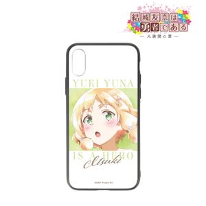 유키 토모나는 용사이다_대만개의 장-이누쟈사키 Ani-Art aqua label 강화 유리 iPhone 케이스(대상 기종/iPhone XR)