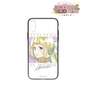 유키 유나는 용사이다_대만개의 장-노기 엔코 Ani-Art aqua label 강화 유리 iPhone 케이스(대상 기종/iPhone XR)