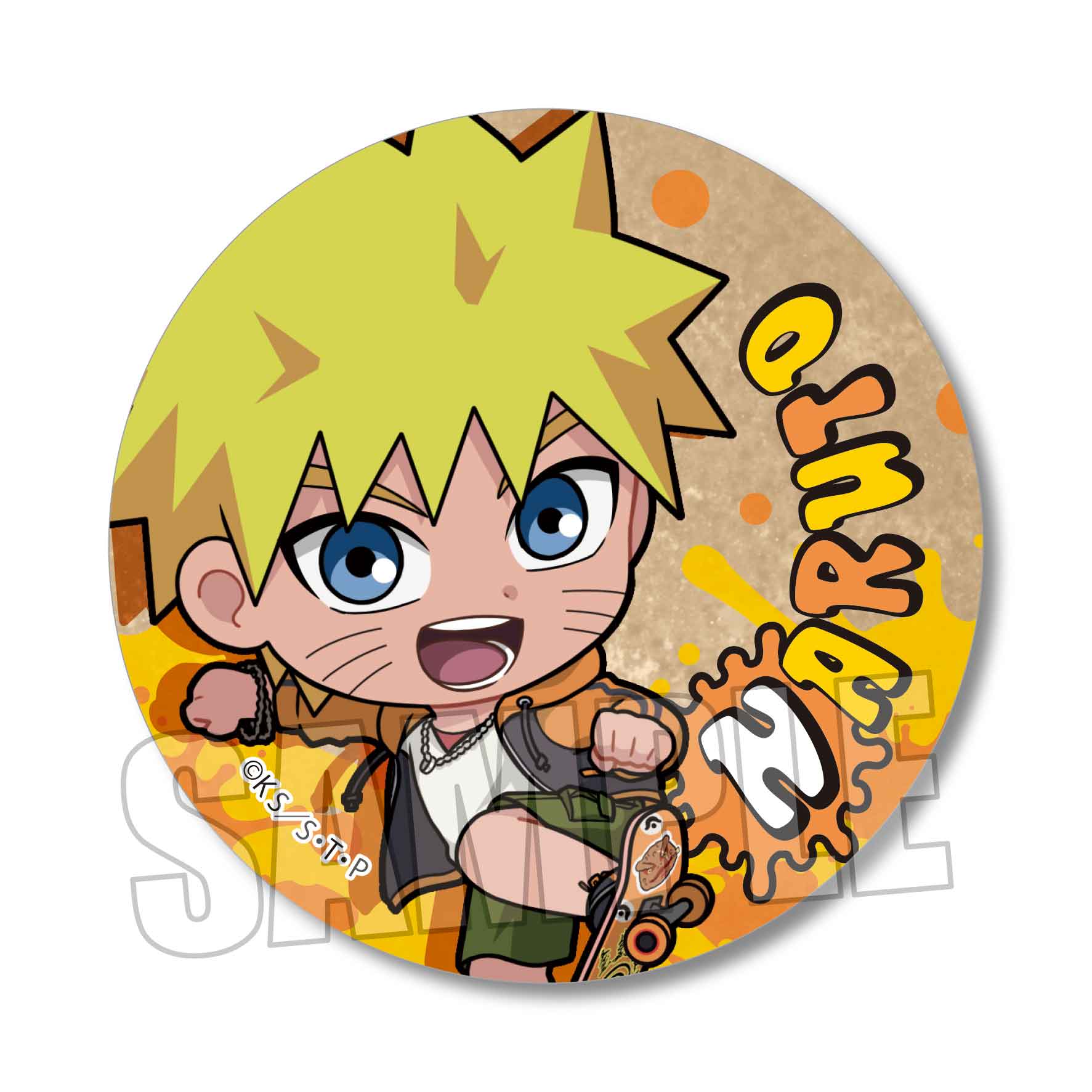 NARUTO ナルト セガ SEGA 缶バッジ うちはサスケ 春野サクラ - バッジ