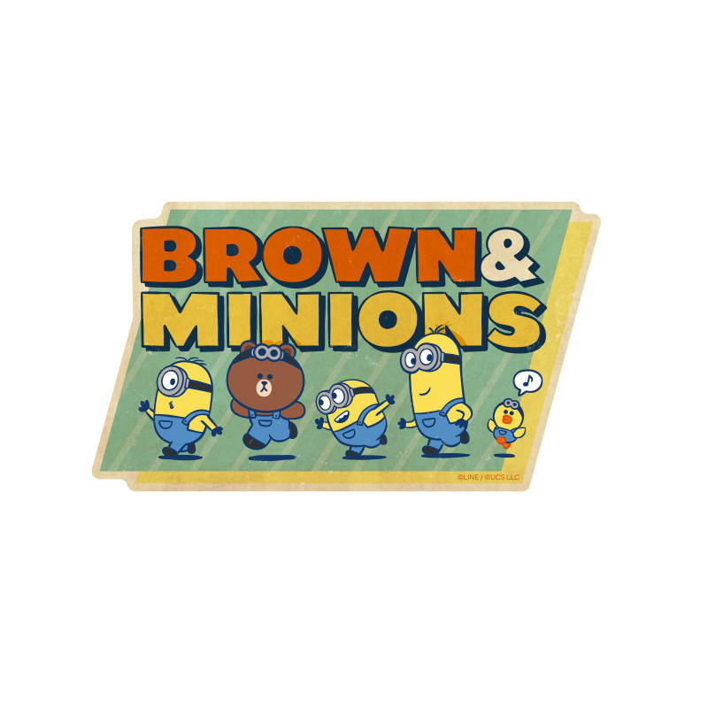 BROWN&MINIONS_トラベルステッカー(1)