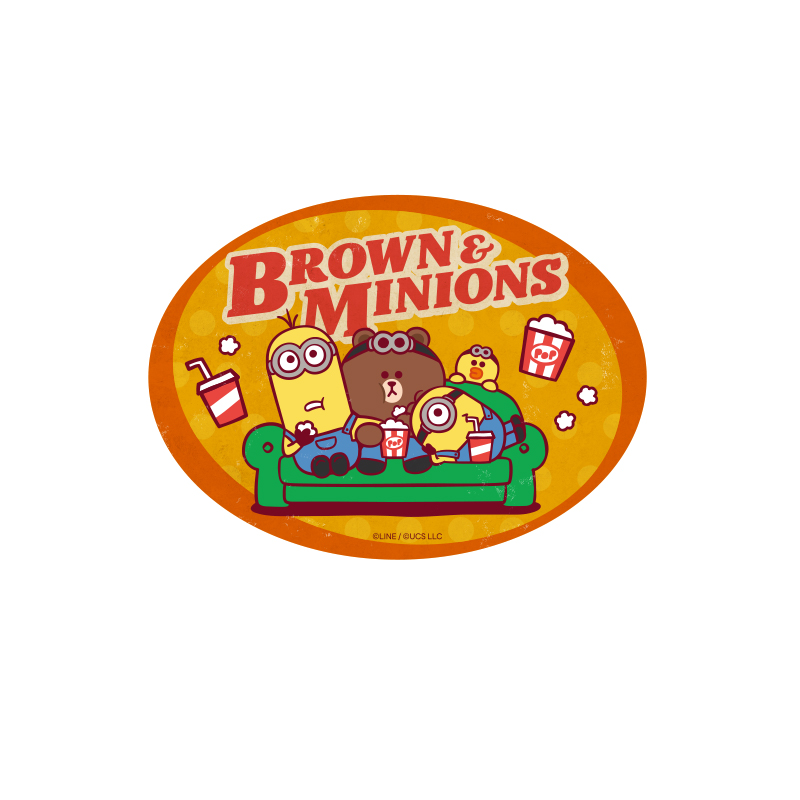 BROWN&MINIONS_トラベルステッカー(2)