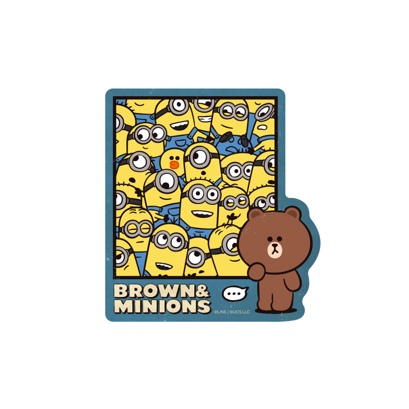 BROWN&MINIONS_トラベルステッカー(6)