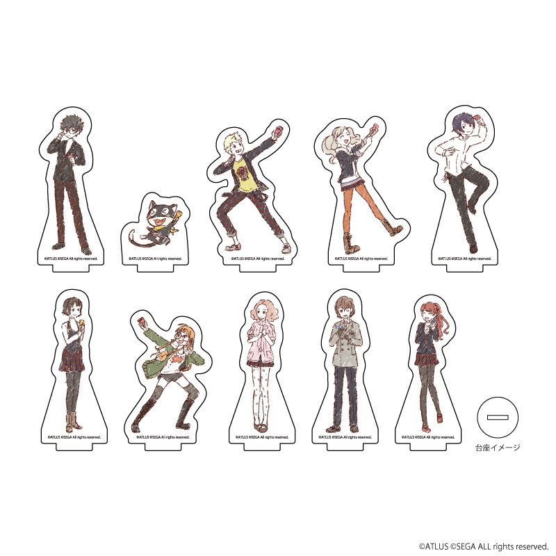 ペルソナ5 ザ・ロイヤル グラフアート アクリルキーホルダー 全10種 主人公 ペルソナ5 ザ・ロイヤル グラフアート アクリルキーホルダー 全10種