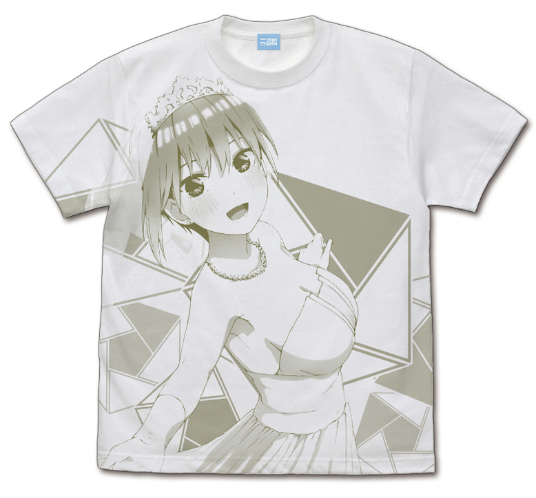 映画｢五等分の花嫁｣ 一花 オールプリントTシャツ ウェディングドレスVer./白-L