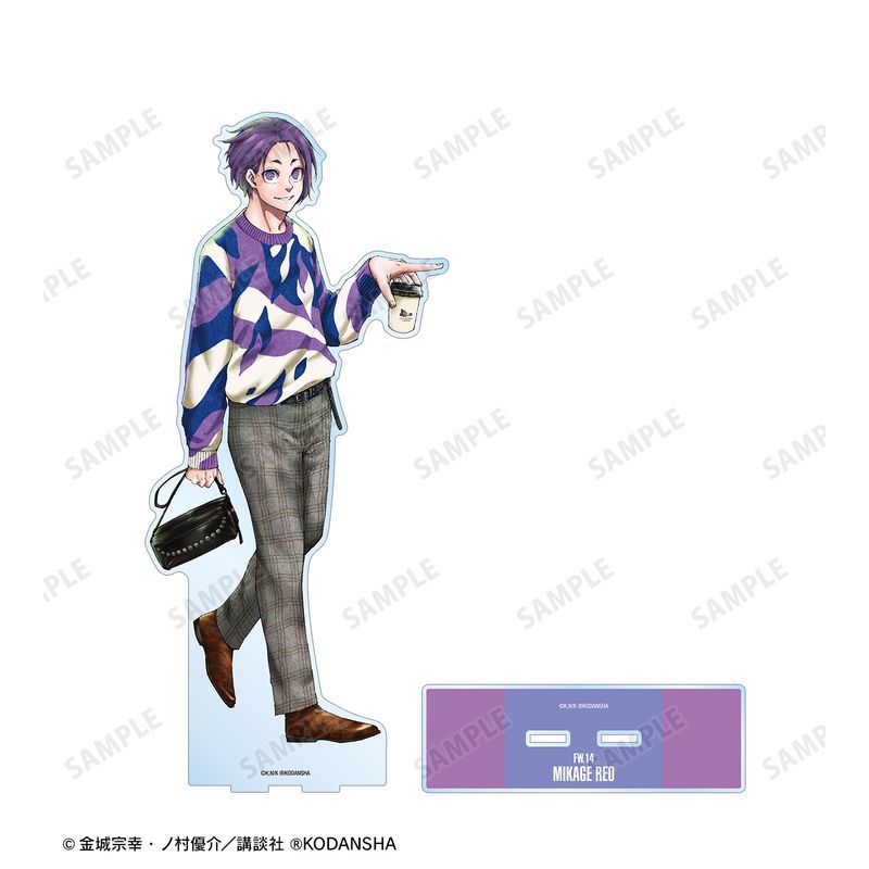 ブルーロック　御影玲王　私服　アクリルスタンド 20点 ブルーロック_御影 玲王 私服ver. 特大アクリルスタンド | ブルー