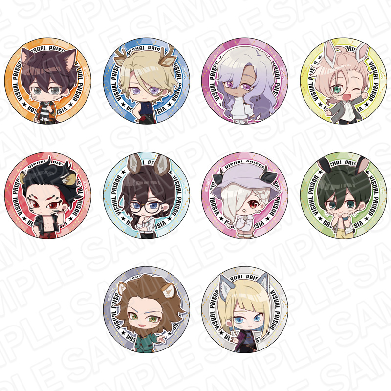 ヴィジュアルプリズン カンバッジ ブラインド 動物化デフォルメ Ver 1pcs 公式グッズ 公式ライセンス商品専門サイト Colleize コレイズ