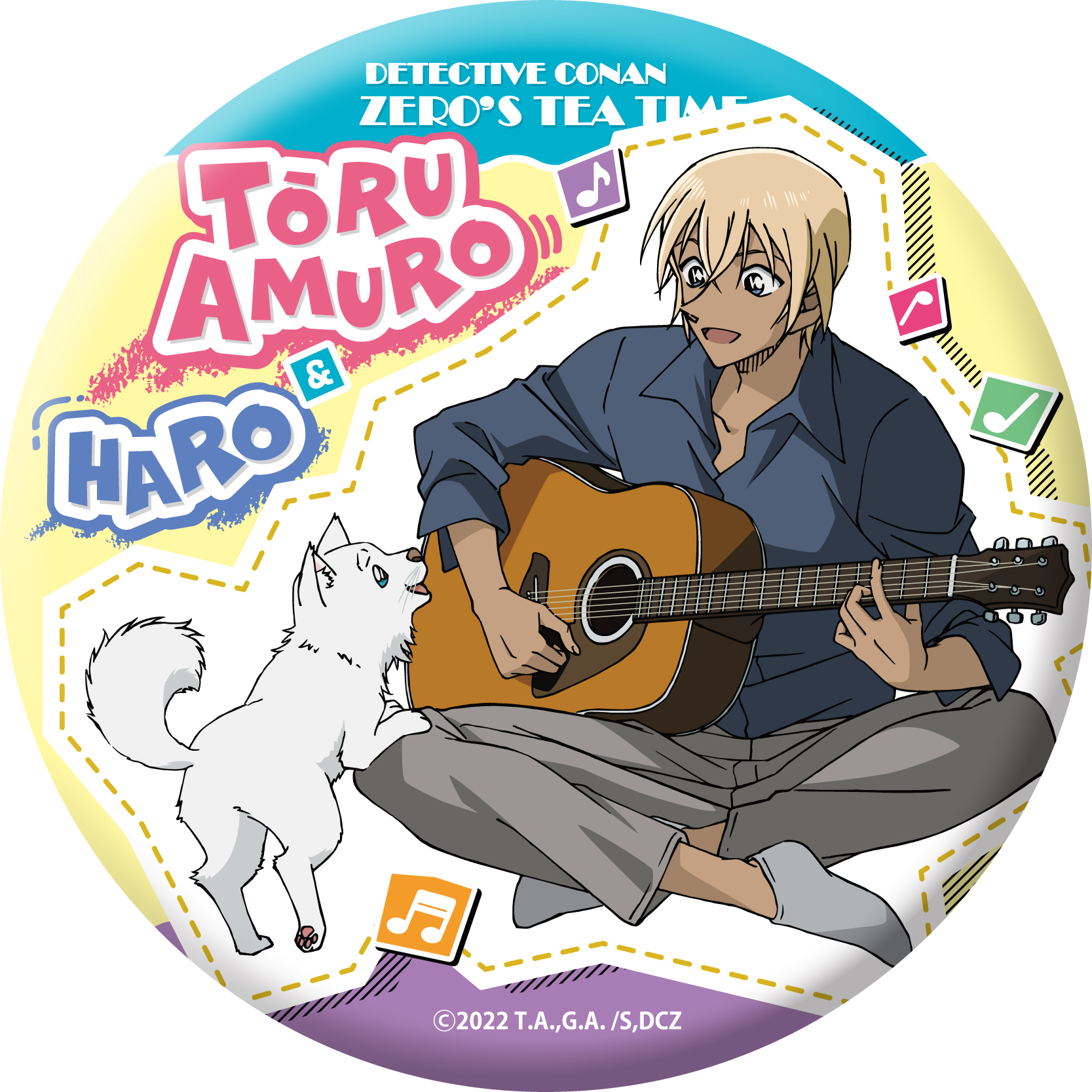 名探偵コナン ゼロの日常_ちょいデカ缶バッジ(安室とハロ