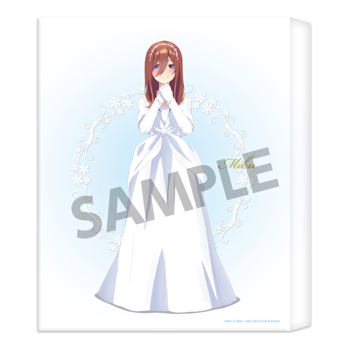 五等分の花嫁_キャンバスアート 中野三玖 ウェディングドレス ver.