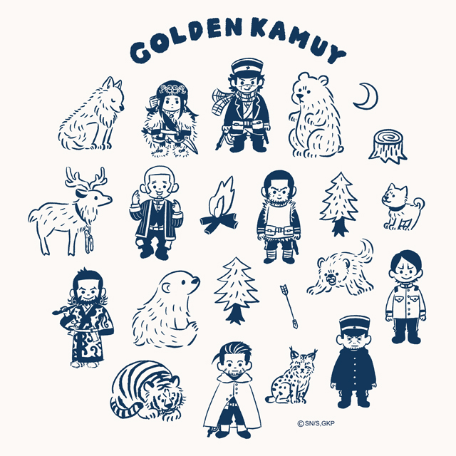 ゴールデンカムイ ビィズニィズ ビッグtシャツ 集合 公式グッズ 公式ライセンス商品専門サイト Colleize コレイズ