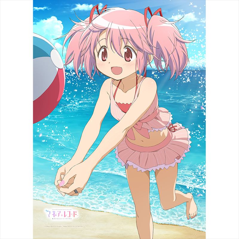 鹿目まどか　タペストリー　魔法少女まどか☆マギカ　スク水　メガミマガジン 鹿目まどか タペストリー 魔法少女まどか☆マギカ スク水