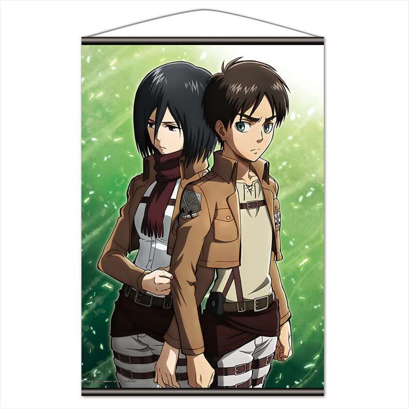 進撃の巨人_B2タペストリーJ[エレン&ミカサ] | 進撃の巨人公式グッズ