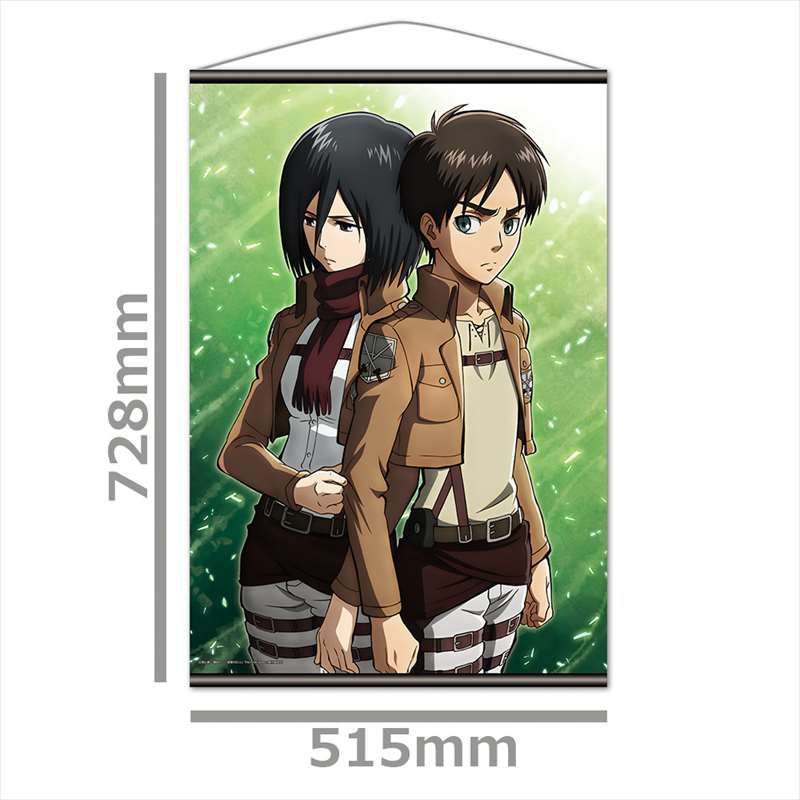 進撃の巨人_B2タペストリーJ[エレン&ミカサ] | 進撃の巨人公式グッズ