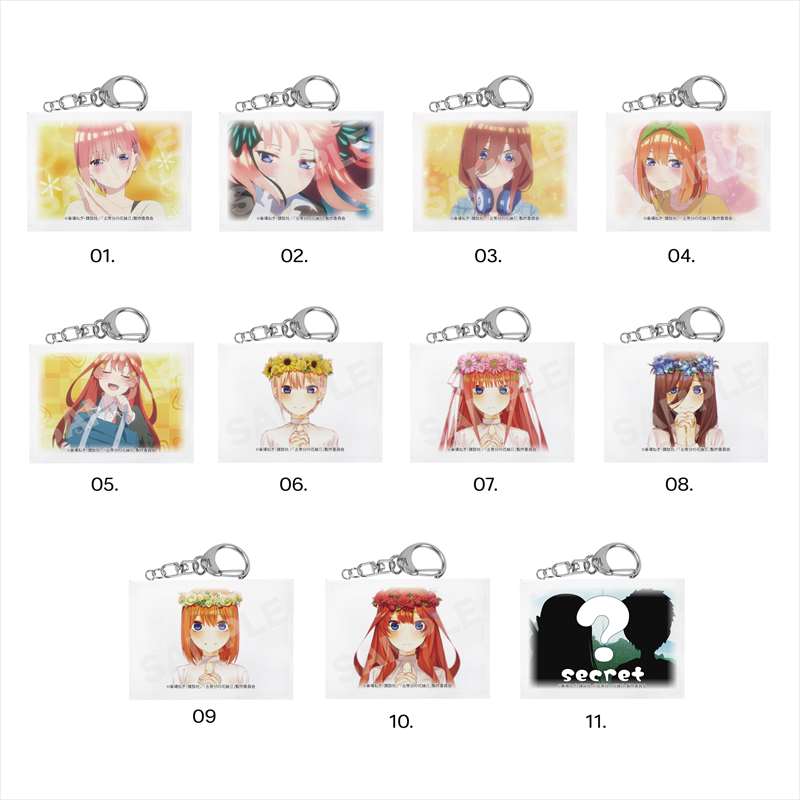 五等分の花嫁∬_ミニチュアキャンバスキーホルダー /02 第2弾 1BOX