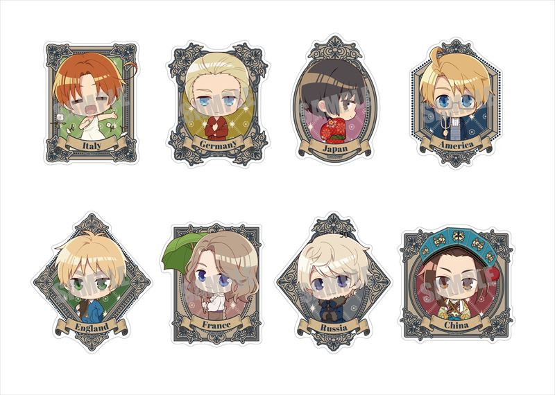 ヘタリア World☆Stars_アクリルスタンバッジ フランス Art ver