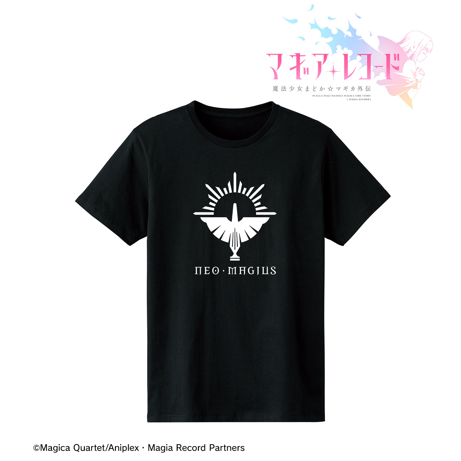 マギアレコード 魔法少女まどか☆マギカ外伝_ネオマギウスロゴ Tシャツレディース(サイズ/XL)