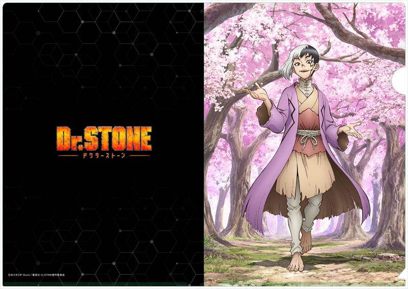 Dr.STONE_【描き下ろし】A4クリアファイル あさぎりゲン(桜)