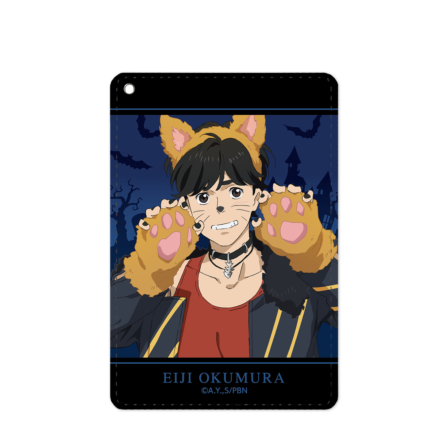 BANANA FISH バナナフィッシュ_描き下ろしイラスト 奥村英二 ハロウィンVer. 1ポケットパスケース