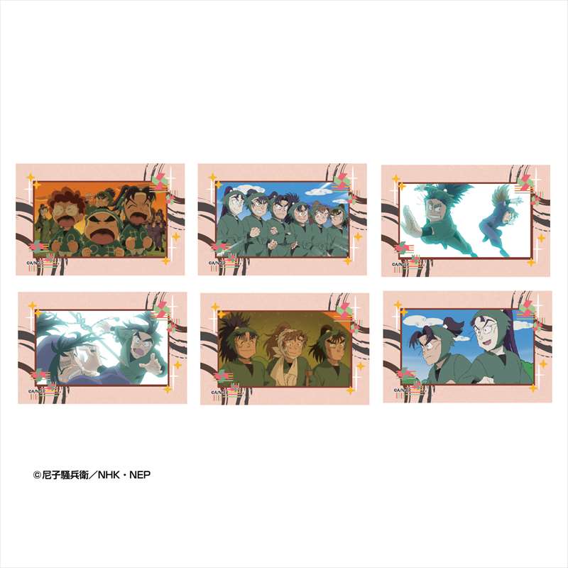 忍たま乱太郎_スクエア缶バッジコレクション 五年生 対 六年生の段