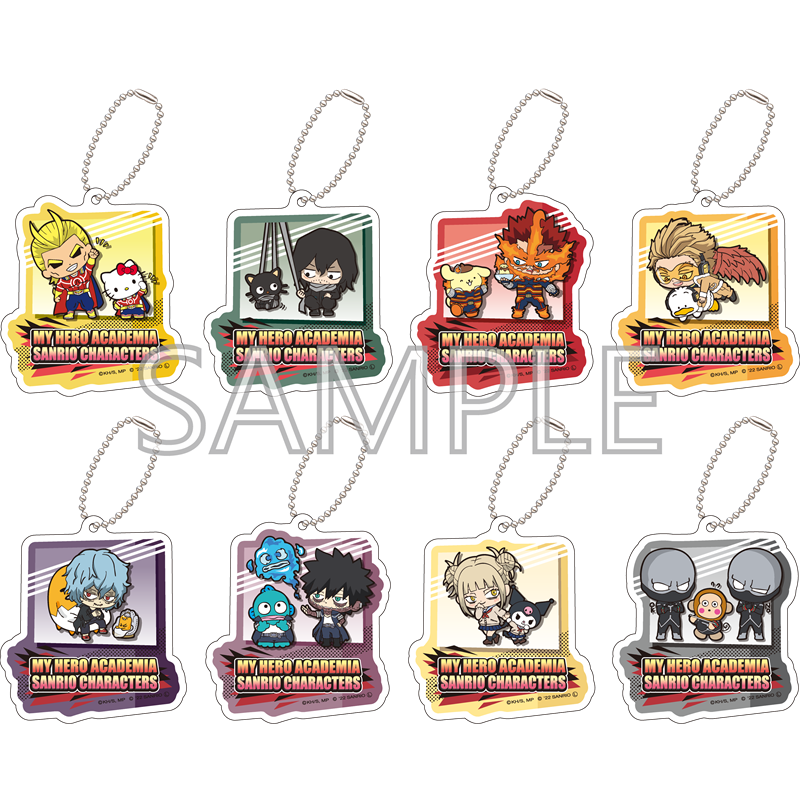 僕のヒーローアカデミア×サンリオ_トレーディングアクリルキーホルダーA プロヒーロー&敵<ヴィラン> 1BOX