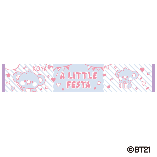 BT21_ 긴타월(자거드 타입) A LITTLE FESTA 1KOYA