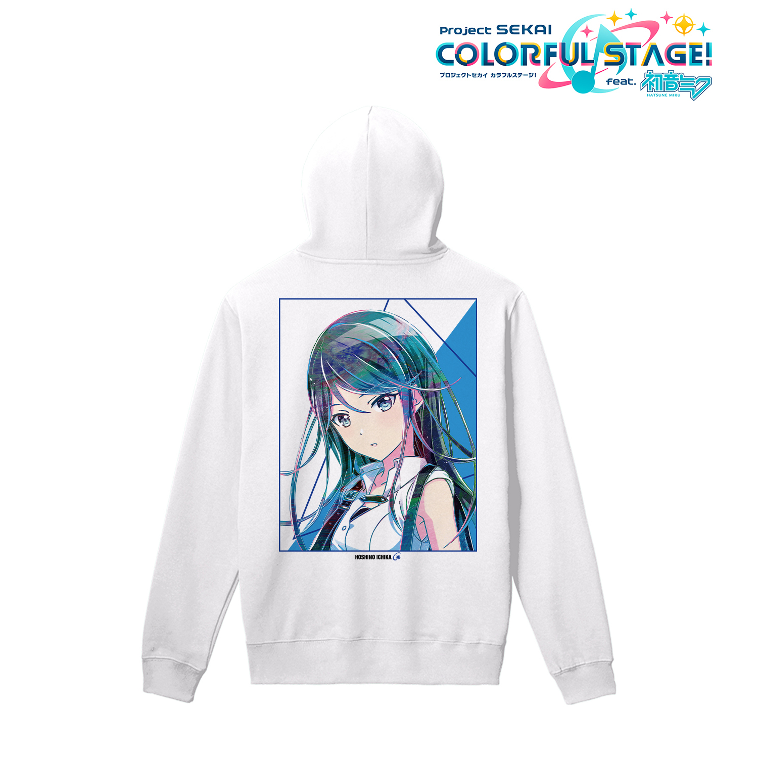 プロジェクトセカイ カラフルステージ！ feat.  初音ミク_星乃 一歌 Ani-Art バックプリントジップパーカーレディース(サイズ/L)