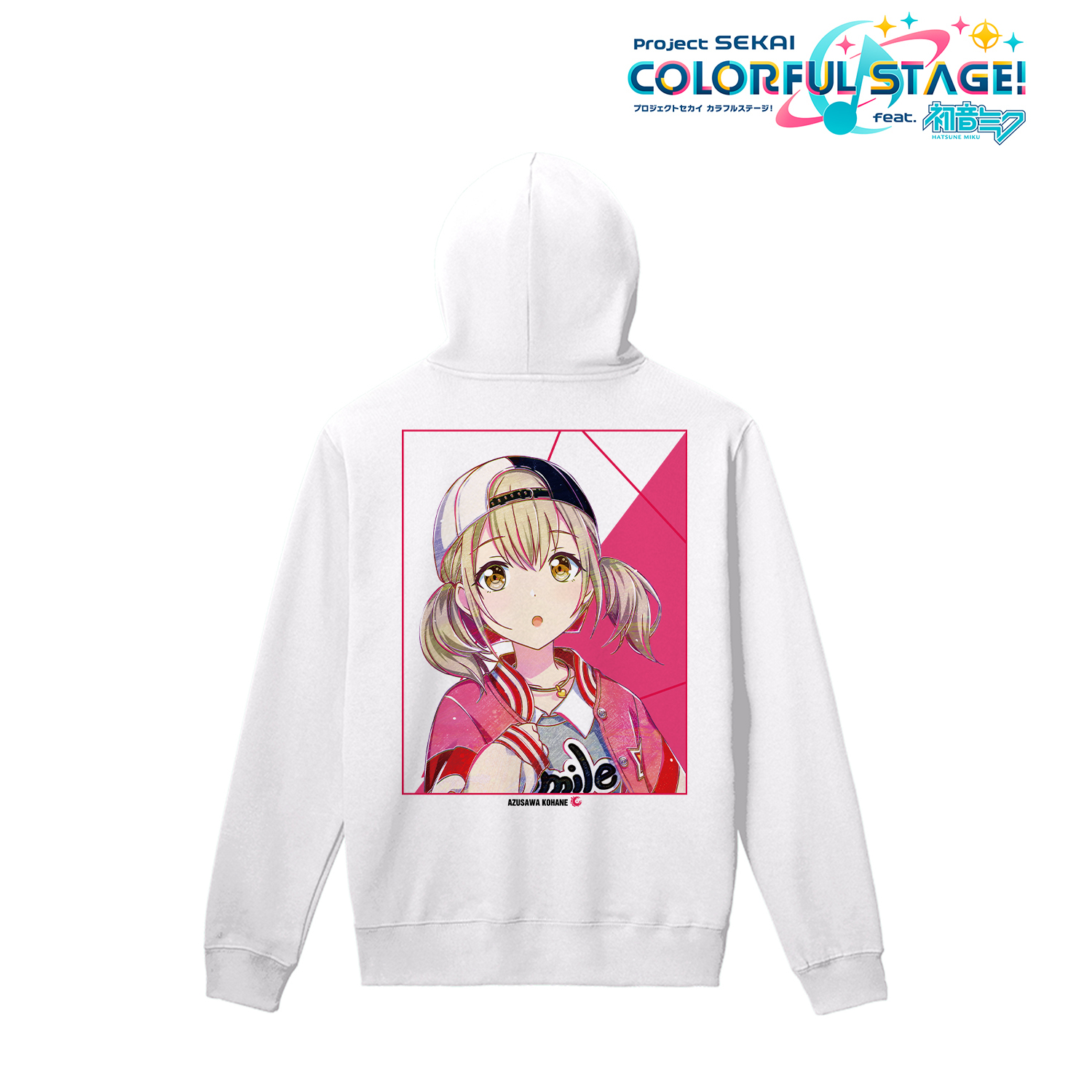 プロジェクトセカイ カラフルステージ！ feat.  初音ミク_小豆沢 こはね Ani-Art バックプリントジップパーカーレディース(サイズ/L)