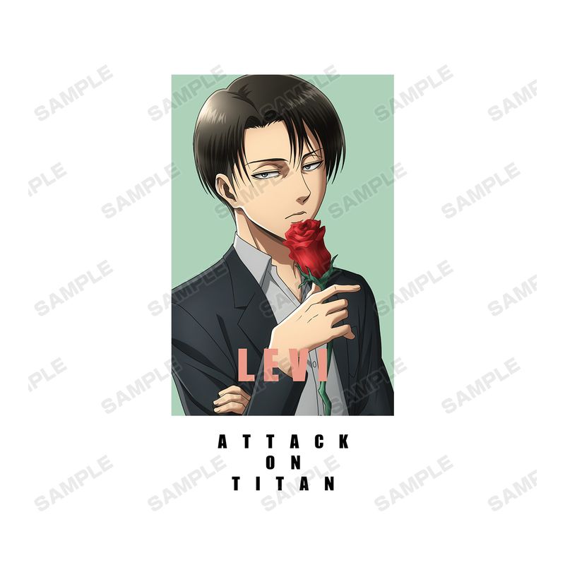 進撃の巨人_描き下ろしイラスト リヴァイ Tシャツメンズ(サイズ/XL