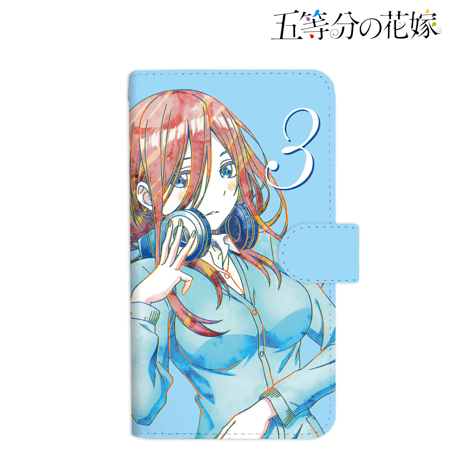 五等分の花嫁_三玖 Ani-Art 手帳型スマホケース(対象機種/Lサイズ)