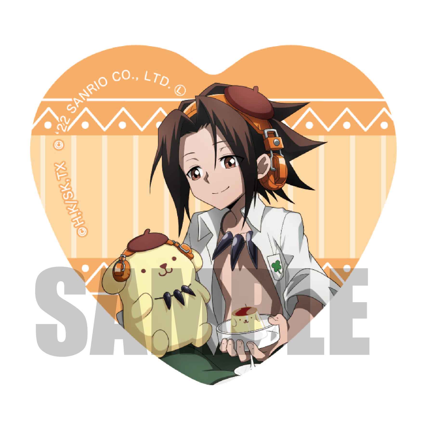 トレーディングハート缶バッジ SHAMAN KING×サンリオキャラクターズ 1BOX