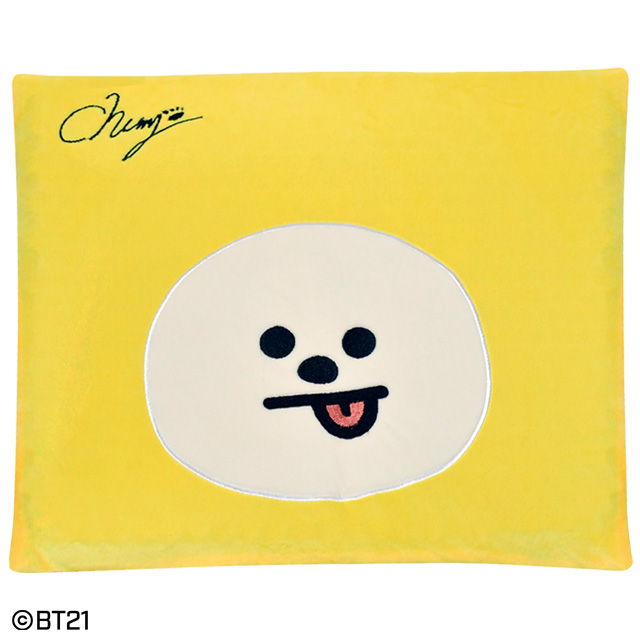 新品】BT21フェイス座布団 クッション CHIMMY TATA COOKY-格安