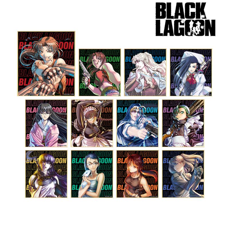 ブラックラグーン色紙 BLACK LAGOON_トレーディング 表紙イラスト ミニ色紙(単位/単品